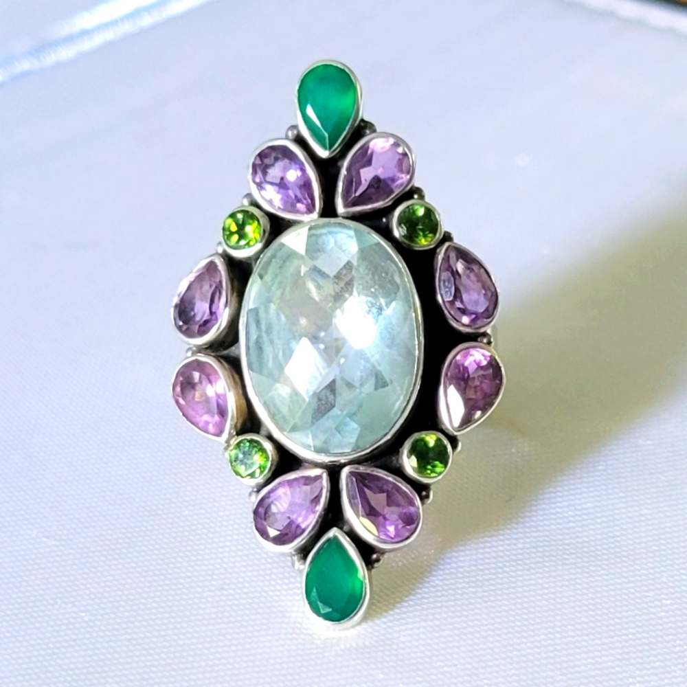 23 of 1500, Nicky Butler Sterling multi gemstone Ring.